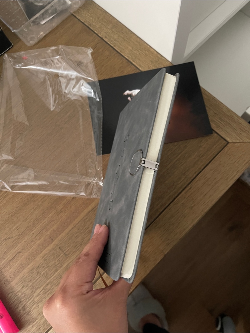 Ariana Grande Gray Journal and postcard - Eternal Sunshine Tour - Picture 5 of 5